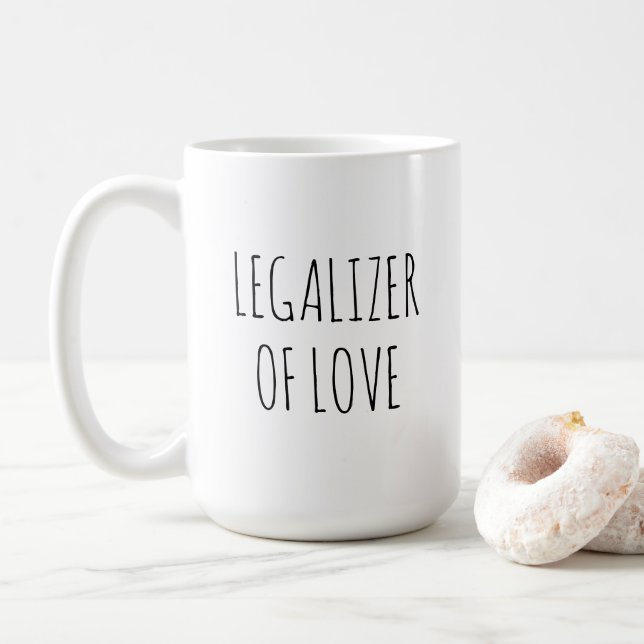 Legalizer Of Love Wedding Officiant Justice Peace  Kaffeetasse (Mit Donut)