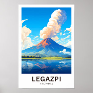 Legazpi Philippines Travel Print Poster