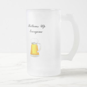 Lege dein Bier in einen Stein, um es besser schmec Mattglas Bierglas