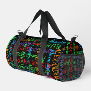 Lege deinen Namen über diese farbenfrohen Jungs-Gi Duffle Bag