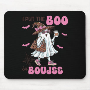 Lege den Boo in Boujee Halloween Niedliche Lady Gh Mousepad