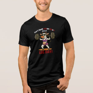 Legen-Dairy Leg Day – Lustige Kuh Kniebeugen Worko Tri-Blend Shirt