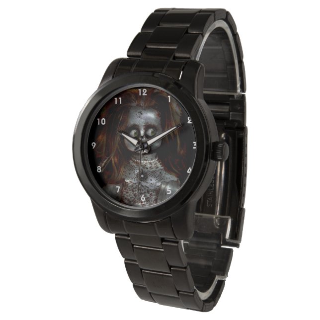 Legen Sie Ihr eigenes Bild Coolste Afral-Puppe Beä Armbanduhr (Schrägansicht)