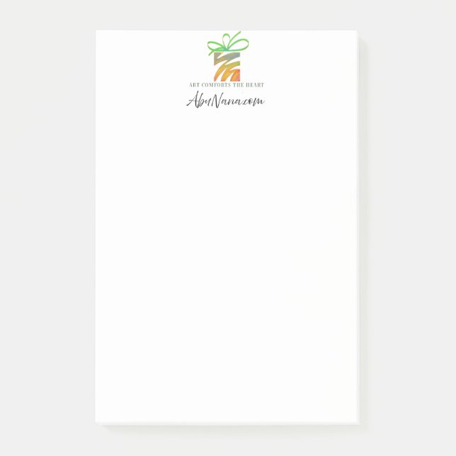 Legen Sie Ihr Logo hier ab Post-it Klebezettel (Vorderseite)