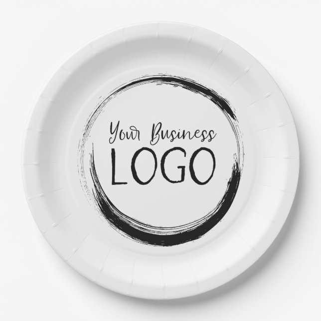 Legen Sie mein Logo auf Pappteller (Vorderseite)