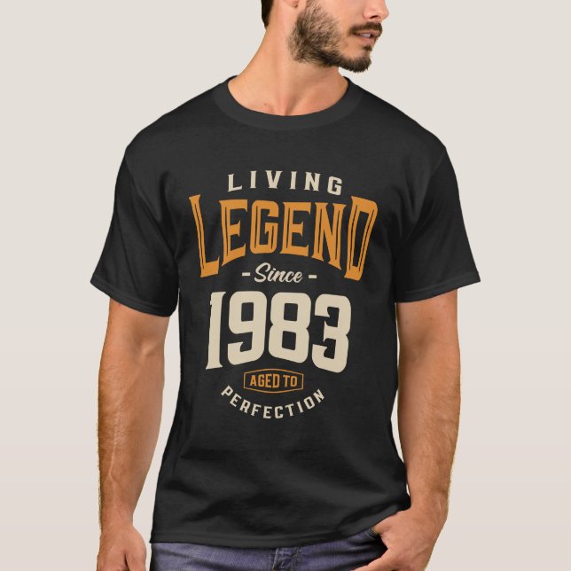 Legend 1983 Geburtstag 40 Jahre alt T-Shirt (Vorderseite)