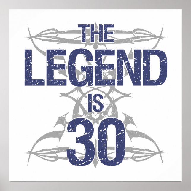 Legend 30. Geburtstag Poster (Vorne)