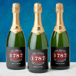 Legend Add Name And Year Black Birthday<br><div class="desc">Toast your special occasion with a unique, personalized sparkling wine bottle labels. Crafted with a striking black and red design, these 'Legend' labels can be customized with your own name and year. Whether you’re celebrating a birthday, anniversary, or other milestone, these personalized sparkling wine labels will make a lasting memento...</div>