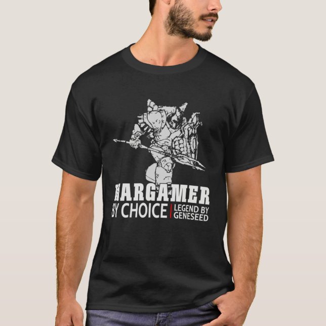 Legend By Geneseed 3D Hobbyist Miniature Wargamer T-Shirt (Vorderseite)