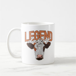 Legend Dairy Apparel Funny Cow Milker Kuh Pub Kaffeetasse