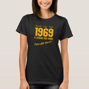 Legend Geboren 1969 Vintage Geburtstagsfeier T-Shirt