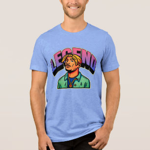 Legend-Grafiken-T-Shirt für Männer und Frauen Tri-Blend Shirt