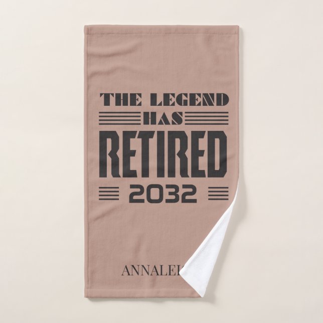 Legend hat die Personalisierte Rente für Boss gelo Handtuch (Handtuch)