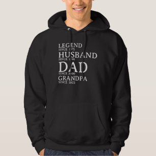Legend Husband Vater Opa angepasst seit dem Jahr Hoodie