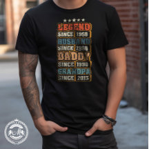 Legend Mari Daddy Grand-père Customisé T-shirt