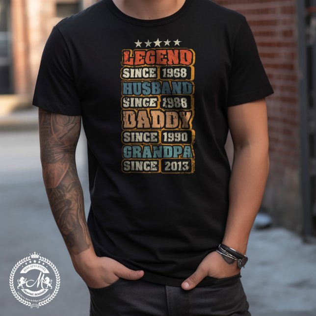 Legend Mari Daddy Grand-père Customisé T-shirt (Custom gift for father)