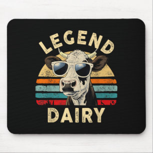 Legend Milchvieh Lustiger Bauer Kuh Bauer Pun Graf Mousepad