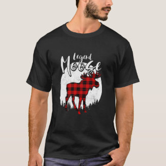 Legend Moose Red Kariert Buffalo Matching Family P T-Shirt