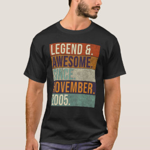 Legend & Phantastisch seit November 2005 Retro Bir T-Shirt