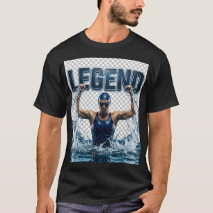 Legend Schwimmer-Shirt, Motivierende Schwimmsporta T-Shirt