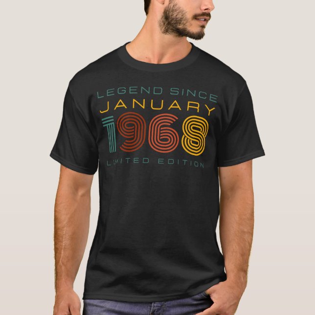 Legend Seit Januar 1968, Limited Edition T-Shirt (Vorderseite)