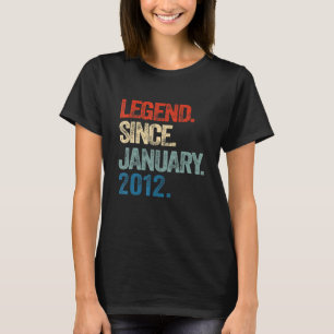 Legend Seit Januar 2012 11 Jahre alt 11. Geburtsta T-Shirt