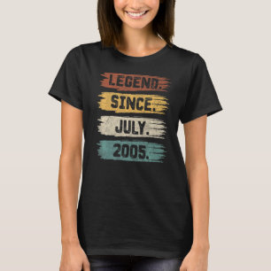 Legend Seit Juli 2005 17 Jahre alt 17 Jahre Geburt T-Shirt