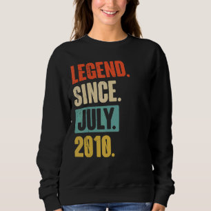 Legend Seit Juli 2010 12 Jahre alt 12. Geburtstag Sweatshirt