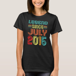 Legend Seit Juli 2015 7. Geburtstag Vintag 7 Jahr T-Shirt
