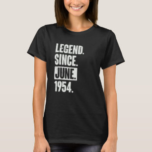 Legend Seit Juni 1954 68 Jahre 68 Geburtstag T-Shirt