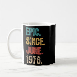 Legend Seit Juni 1978 44 Jahre 44 Geburtstag Kaffeetasse