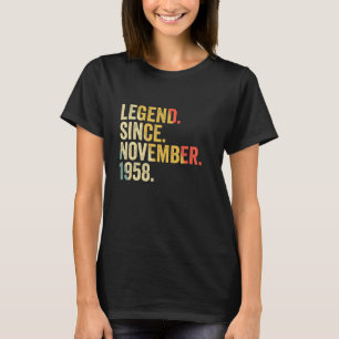 Legend Seit November 1958 64 Jahre alt 64. Geburt T-Shirt