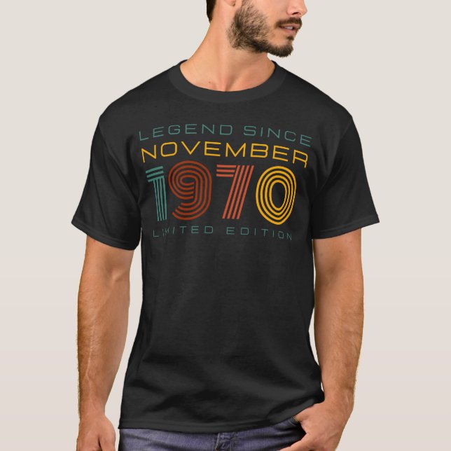 Legend Seit November 1970, Limited Edition Men's T-Shirt (Vorderseite)