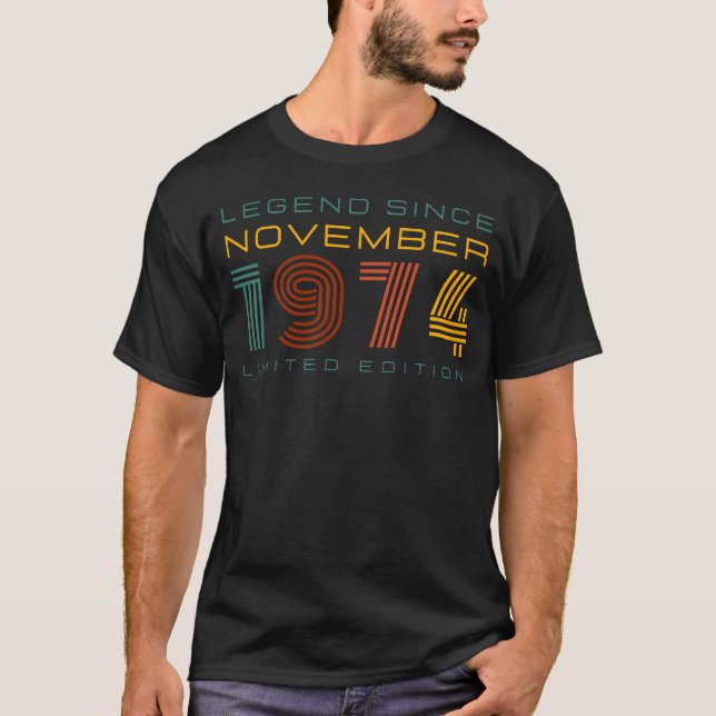 Legend Seit November 1974, Limited Edition Men's T-Shirt (Vorderseite)