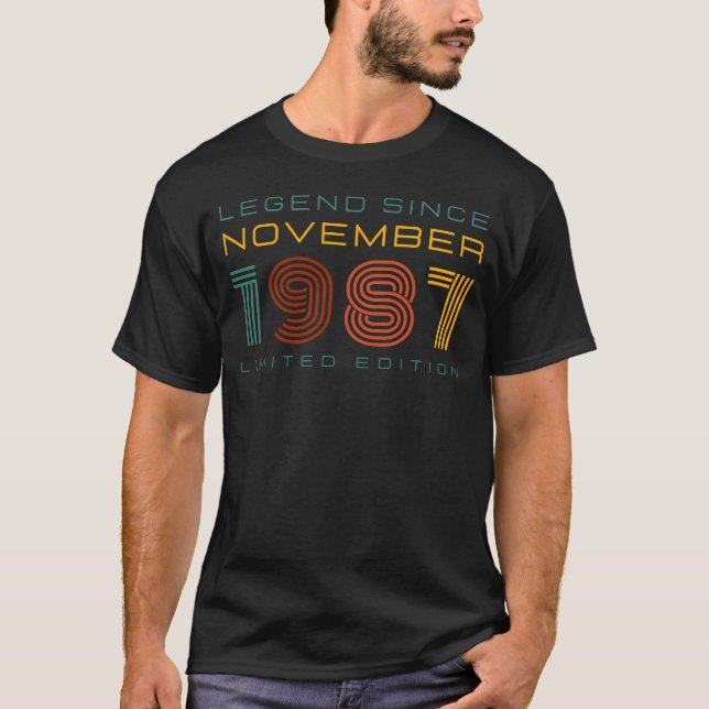 Legend Seit November 1987, Limited Edition Men's T-Shirt (Vorderseite)