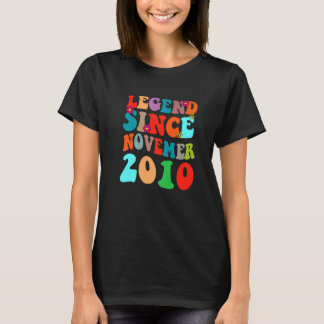 Legend Seit November 2010 Vintager Geburtstag Retr T-Shirt