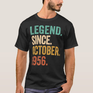 Legend Seit Oktober 1956 66 Jahre alt 66. Geburtst T-Shirt