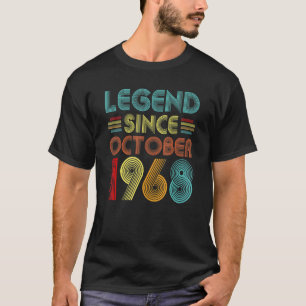 Legend Seit Oktober 1968 54 Jahre alt 54. Geburtst T-Shirt