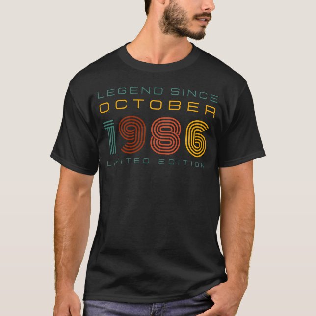 Legend Seit Oktober 1986, Limited Edition Men's T-Shirt (Vorderseite)