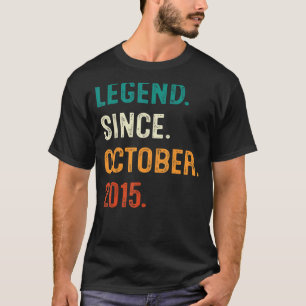 Legend Seit Oktober 2015 7. Geburtstag Geschenk 7  T-Shirt