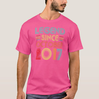 Legend Seit Oktober 2017 5 Jahre alt 5. Geburtstag T-Shirt