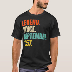 Legend Seit September 1957 Vintag 1957 63. Geburts T-Shirt