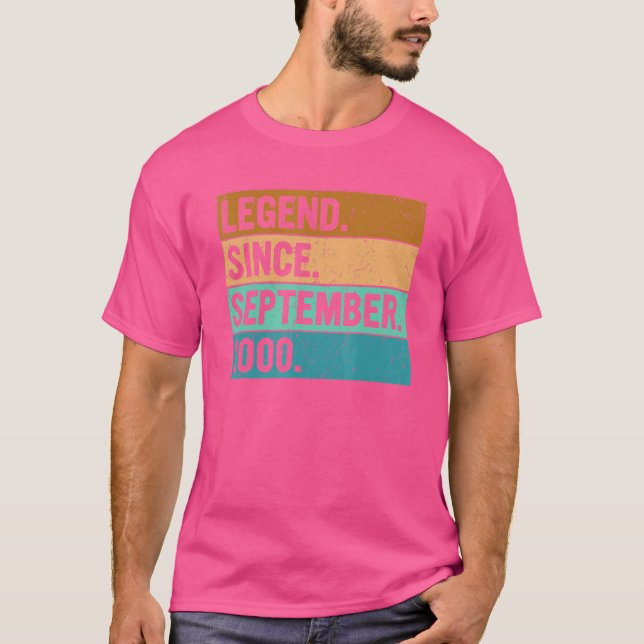 Legend Seit September 2000 22 Jahre alt 22. Bir T-Shirt (Vorderseite)