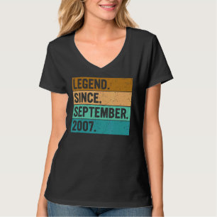 Legend Seit September 2007 15. Geburtstag 15 Jahr T-Shirt