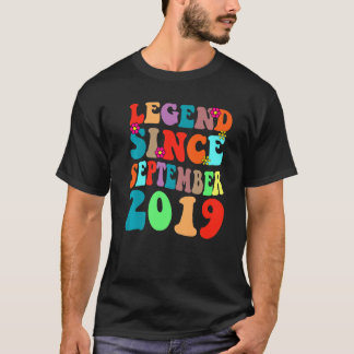 Legend Seit September 2019 Vintager Geburtstag Ret T-Shirt