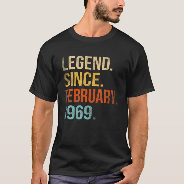 Legend Since 1969 53th Birthday 53 Year O T-Shirt (Vorderseite)