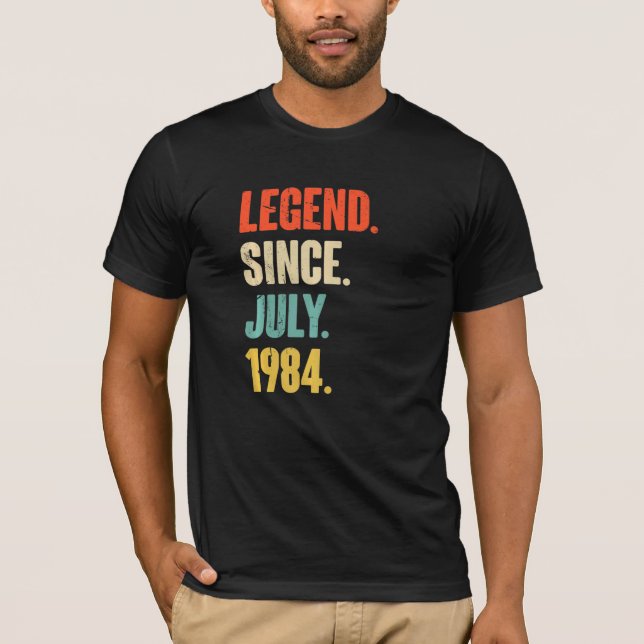 Legend Since July 1984  38 Year Old Gift 38th Birt T-Shirt (Vorderseite)