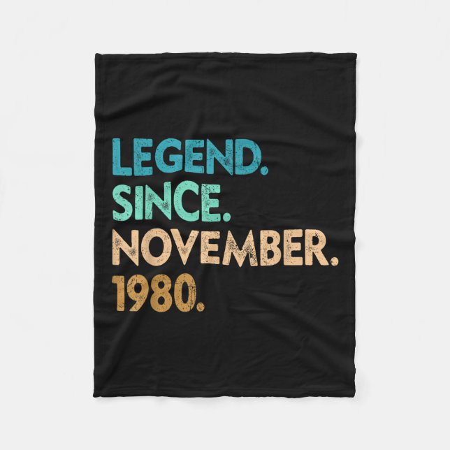 Legend Since November 1980 Apparel  Fleecedecke (Vorderseite)