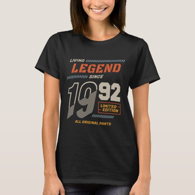 Legend Vintag seit 1992 Limited Edition T-Shirt (Vorderseite)