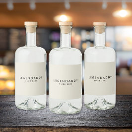 Legendaddy für legendäre Vater Alkoholflaschenetikett